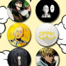 Набор значков аниме Ванпанчмен One Punch Man